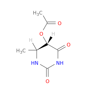 2,4(1H,3H)-Pyrimidinedione, 5-(acetyloxy)dihydro-6-methyl-, trans-