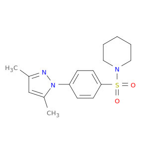 Piperidine, 1-[[4-(3,5-dimethyl-1H-pyrazol-1-yl)phenyl]sulfonyl]-