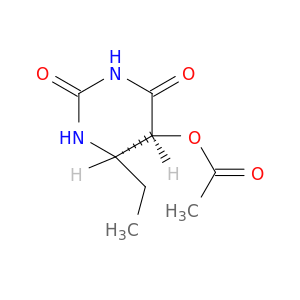 2,4(1H,3H)-Pyrimidinedione, 5-(acetyloxy)-6-ethyldihydro-, cis-