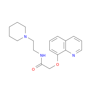 Acetamide, N-[2-(1-piperidinyl)ethyl]-2-(8-quinolinyloxy)-