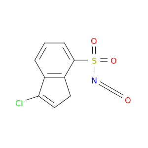1H-Indene-7-sulfonyl isocyanate, 3-chloro-