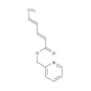 2,4-Hexadienoic acid, 2-pyridinylmethyl ester, (E,E)-