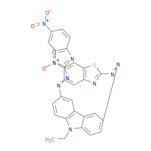 9H-Carbazole, 9-ethyl-3,6-bis[(6-nitro-2-benzothiazolyl)azo]-