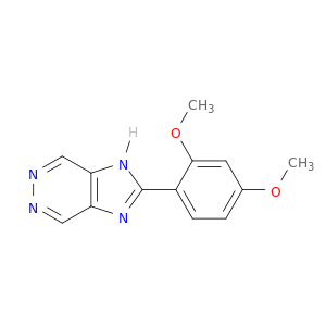 1H-Imidazo[4,5-d]pyridazine, 2-(2,4-dimethoxyphenyl)-