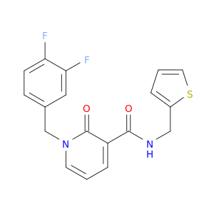 1-(3,4-Difluorobenzyl)-2-oxo-N-(thiophen-2-ylmethyl)-1,2-dihydropyridine-3-carboxamide