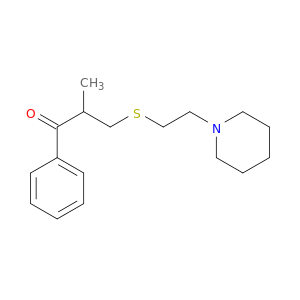 1-Propanone, 2-methyl-1-phenyl-3-[[2-(1-piperidinyl)ethyl]thio]-