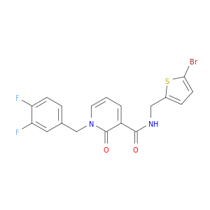 N-((5-Bromothiophen-2-yl)methyl)-1-(3,4-difluorobenzyl)-2-oxo-1,2-dihydropyridine-3-carboxamide