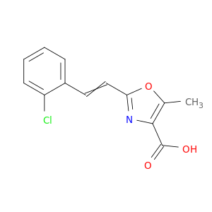 4-Oxazolecarboxylic acid, 2-[2-(2-chlorophenyl)ethenyl]-5-methyl-