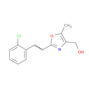 4-Oxazolemethanol, 2-[2-(2-chlorophenyl)ethenyl]-5-methyl-