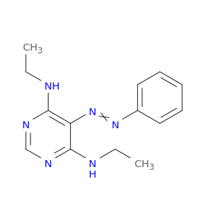 4,6-Pyrimidinediamine, N,N'-diethyl-5-(phenylazo)-