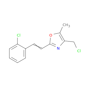 Oxazole, 4-(chloromethyl)-2-[2-(2-chlorophenyl)ethenyl]-5-methyl-