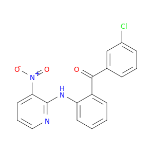 Methanone, (3-chlorophenyl)[2-[(3-nitro-2-pyridinyl)amino]phenyl]-