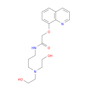 Acetamide, N-[3-[bis(2-hydroxyethyl)amino]propyl]-2-(8-quinolinyloxy)-