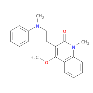 2(1H)-Quinolinone, 4-methoxy-1-methyl-3-[2-(methylphenylamino)ethyl]-