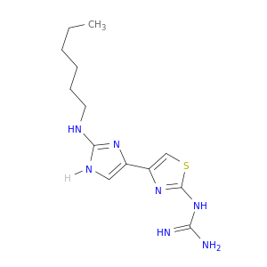 Guanidine, [4-[2-(hexylamino)-1H-imidazol-4-yl]-2-thiazolyl]-