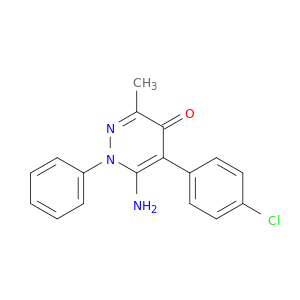 4(1H)-Pyridazinone, 6-amino-5-(4-chlorophenyl)-3-methyl-1-phenyl-