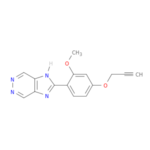 1H-Imidazo[4,5-d]pyridazine, 2-[2-methoxy-4-(2-propynyloxy)phenyl]-