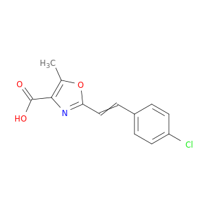 4-Oxazolecarboxylic acid, 2-[2-(4-chlorophenyl)ethenyl]-5-methyl-
