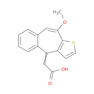 Acetic acid, 2-(10-methoxy-4H-benzo[4,5]cyclohepta[1,2-b]thien-4-ylidene)-