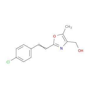 4-Oxazolemethanol, 2-[2-(4-chlorophenyl)ethenyl]-5-methyl-