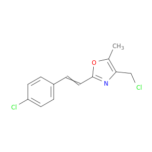 Oxazole, 4-(chloromethyl)-2-[2-(4-chlorophenyl)ethenyl]-5-methyl-