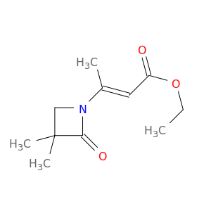 2-Butenoic acid, 3-(3,3-dimethyl-2-oxo-1-azetidinyl)-, ethyl ester, (E)-