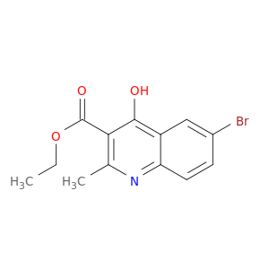 3-Quinolinecarboxylic acid, 6-bromo-4-hydroxy-2-methyl-, ethyl ester