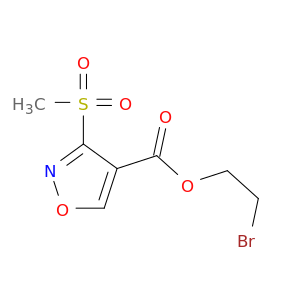 4-Isoxazolecarboxylic acid, 3-(methylsulfonyl)-, 2-bromoethyl ester