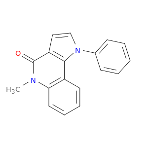 4H-Pyrrolo[3,2-c]quinolin-4-one, 1,5-dihydro-5-methyl-1-phenyl-