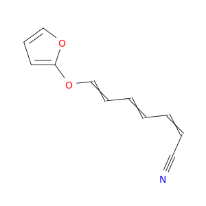 2,4,6-Heptatrienenitrile, 7-(2-furanyloxy)-