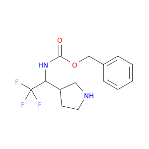 benzyl N-(2,2,2-trifluoro-1-pyrrolidin-3-ylethyl)carbamate