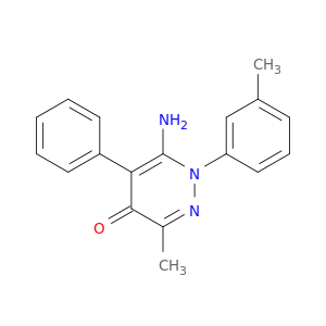 4(1H)-Pyridazinone, 6-amino-3-methyl-1-(3-methylphenyl)-5-phenyl-