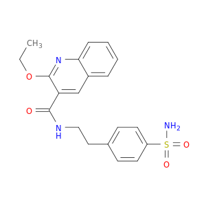 3-Quinolinecarboxamide, N-[2-[4-(aminosulfonyl)phenyl]ethyl]-2-ethoxy-