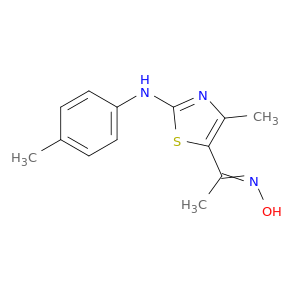 Ethanone, 1-[4-methyl-2-[(4-methylphenyl)amino]-5-thiazolyl]-, oxime