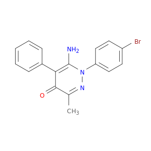 4(1H)-Pyridazinone, 6-amino-1-(4-bromophenyl)-3-methyl-5-phenyl-