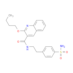 3-Quinolinecarboxamide, N-[2-[4-(aminosulfonyl)phenyl]ethyl]-2-butoxy-