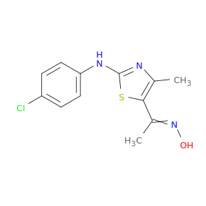 Ethanone, 1-[2-[(4-chlorophenyl)amino]-4-methyl-5-thiazolyl]-, oxime