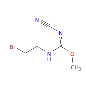 Carbamimidic acid, N-(2-bromoethyl)-N'-cyano-, methyl ester
