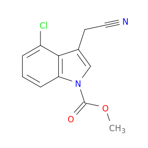 1H-Indole-1-carboxylic acid, 4-chloro-3-(cyanomethyl)-, methyl ester