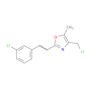 Oxazole, 4-(chloromethyl)-2-[2-(3-chlorophenyl)ethenyl]-5-methyl-