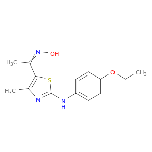 Ethanone, 1-[2-[(4-ethoxyphenyl)amino]-4-methyl-5-thiazolyl]-, oxime