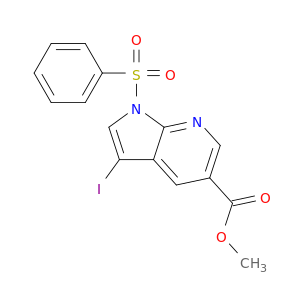 METHYL 3-IODO-1-(PHENYLSULFONYL)-1H-PYRROLO[2,3-B]PYRIDINE-5-CARBOXYLATE