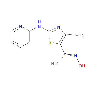 Ethanone, 1-[4-methyl-2-(2-pyridinylamino)-5-thiazolyl]-, oxime
