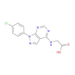 Glycine, N-[1-(4-chlorophenyl)-1H-pyrazolo[3,4-d]pyrimidin-4-yl]-