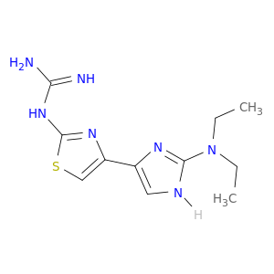 Guanidine, [4-[2-(diethylamino)-1H-imidazol-4-yl]-2-thiazolyl]-