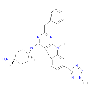 Trans-N1-[7-(2-甲基-2H-四唑-5-基)-2-(苯基甲基)-9H-嘧啶[4,5-B]吲哚-4-基]-1,4-环己二胺