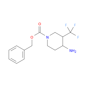 1-Piperidinecarboxylic acid, 4-amino-3-(trifluoromethyl)-, phenylmethyl ester