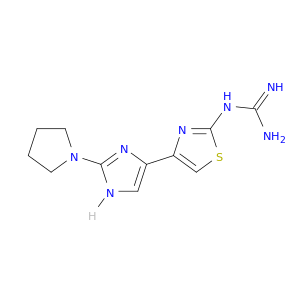 Guanidine, [4-[2-(1-pyrrolidinyl)-1H-imidazol-4-yl]-2-thiazolyl]-