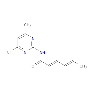 2,4-Hexadienamide, N-(4-chloro-6-methyl-2-pyrimidinyl)-, (E,E)-