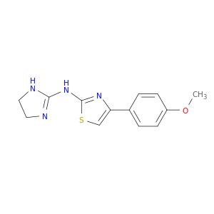 2-Thiazolamine, N-(4,5-dihydro-1H-imidazol-2-yl)-4-(4-methoxyphenyl)-